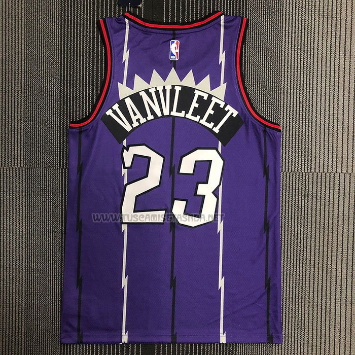 Camiseta Fred VanVleet NO 23 Toronto Raptors Classic Edition Violeta